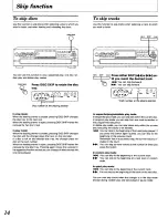 Preview for 14 page of Panasonic SLPD888 - COMPACT DISC CHANGER Operating Manual