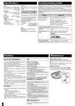 Preview for 6 page of Panasonic SLSX390 - PORT. CD PLAYER-LOW Operating Instructions Manual