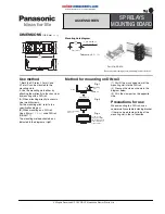 Preview for 2 page of Panasonic SP Series Mounting