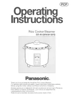 Panasonic SR-W18PA Operating Instructions Manual preview