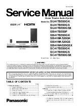 Preview for 1 page of Panasonic SU-HTB550GK Service Manual