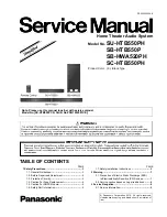 Panasonic SU-HTB550PH Service Manual preview