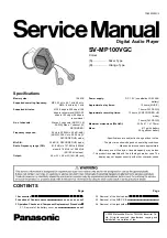 Panasonic SV-MP100VGC Service Manual preview