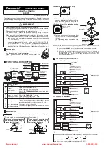 Panasonic SW-100 Instruction Manual preview