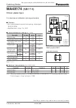 Panasonic Switching Diodes MA4X174 (MA174) Specification preview