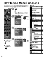 Preview for 26 page of Panasonic TC-32LX14 - 31.5" LCD TV Operating Instructions Manual