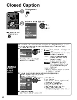 Preview for 40 page of Panasonic TC-32LX14 - 31.5" LCD TV Operating Instructions Manual