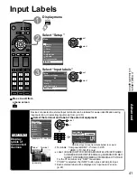 Preview for 41 page of Panasonic TC-32LX14 - 31.5" LCD TV Operating Instructions Manual