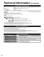 Preview for 46 page of Panasonic TC-32LX14 - 31.5" LCD TV Operating Instructions Manual