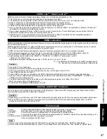 Preview for 47 page of Panasonic TC-32LX14 - 31.5" LCD TV Operating Instructions Manual