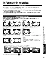 Preview for 47 page of Panasonic TC-42PX14 - 42" Plasma Panel Manual De Instrucciones