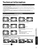 Preview for 47 page of Panasonic TC-42PX14 - 42" Plasma Panel Operating Instructions Manual