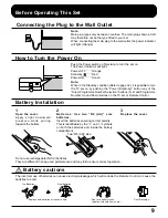 Preview for 10 page of Panasonic TC-51P100 series Operating Instructions Manual