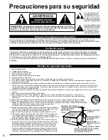 Preview for 4 page of Panasonic TC-L32X1 - 31.5" LCD TV Instrucciones De Operación