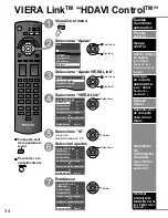 Preview for 34 page of Panasonic TC-L32X1 - 31.5" LCD TV Instrucciones De Operación