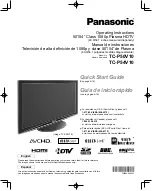 Panasonic TC-P54V10 - Viera 54" Full HD 1080p Quick Start Manual preview