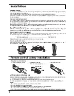 Preview for 6 page of Panasonic TC22LH30 - LCD TV/ DVD RAM COMBO Operating Instructions Manual