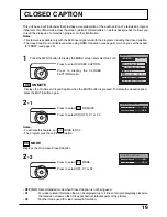 Preview for 19 page of Panasonic TC22LH30 - LCD TV/ DVD RAM COMBO Operating Instructions Manual