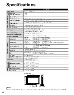 Preview for 52 page of Panasonic TCL32C12 - 32" LCD TV Operating Instructions Manual