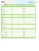 Preview for 2 page of Panasonic TCL32C12 - 32" LCD TV Specifications