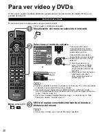 Preview for 20 page of Panasonic TCL42U25 - 42" LCD TV Manual De Instrucciones