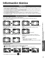 Preview for 41 page of Panasonic TCL42U25 - 42" LCD TV Manual De Instrucciones