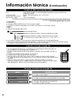 Preview for 42 page of Panasonic TCL42U25 - 42" LCD TV Manual De Instrucciones