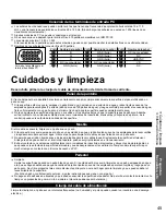 Preview for 45 page of Panasonic TCL42U25 - 42" LCD TV Manual De Instrucciones