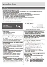 Preview for 3 page of Panasonic TH-32G300K Operating Instructions Manual