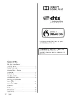 Preview for 2 page of Panasonic TH-40CX610Z Operating Instructions Manual