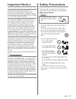 Preview for 3 page of Panasonic TH-40CX610Z Operating Instructions Manual