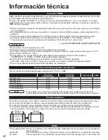 Preview for 43 page of Panasonic TH-42PX60U Instrucciones De Operación