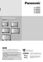 Panasonic TH-50MX800K Operating Instructions Manual preview