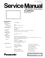 Preview for 1 page of Panasonic TH-50PH9UK Service Manual