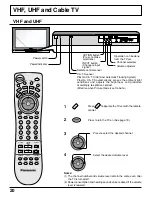 Preview for 20 page of Panasonic TH 50PX20U P - 50" Plasma TV Operating Instructions Manual