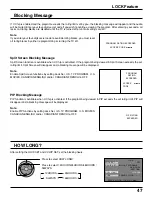 Preview for 47 page of Panasonic TH 50PX20U P - 50" Plasma TV Operating Instructions Manual