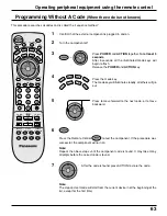 Preview for 63 page of Panasonic TH 50PX20U P - 50" Plasma TV Operating Instructions Manual