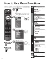 Preview for 24 page of Panasonic TH-50PZ80Q Quick Start Manual