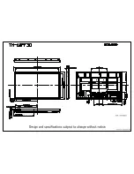 Preview for 1 page of Panasonic TH-60PF30 Dimensional Drawing