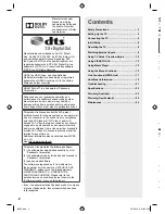 Preview for 2 page of Panasonic TH-L32B6A Operating Instructions Manual