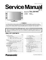 Panasonic TH-L32SV6K Service Manual preview