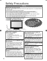 Preview for 4 page of Panasonic TH-L37U20K Operating Instructions Manual