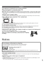 Preview for 5 page of Panasonic TH-P50S10D Operating Instructions Manual