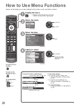 Preview for 20 page of Panasonic TH-P50S10D Operating Instructions Manual