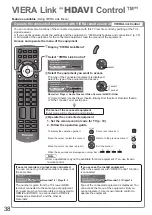 Preview for 38 page of Panasonic TH-P50S10D Operating Instructions Manual