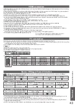 Preview for 43 page of Panasonic TH-P50S10D Operating Instructions Manual