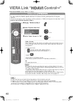 Preview for 40 page of Panasonic TH-P58V10M Operating Instructions Manual