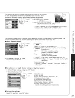 Preview for 27 page of Panasonic TH42PD60X - 42" SD PDP TV Operating Instructions Manual