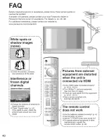 Preview for 40 page of Panasonic TH42PD60X - 42" SD PDP TV Operating Instructions Manual