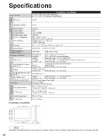 Preview for 42 page of Panasonic TH42PD60X - 42" SD PDP TV Operating Instructions Manual